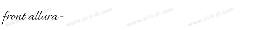 front allura字体转换 front allura字体转换